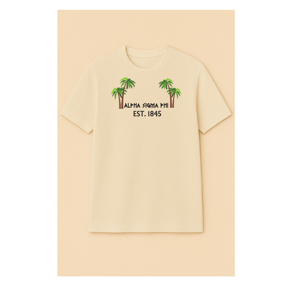 short sleeve t shirt tropical parrots Alpha-Sig